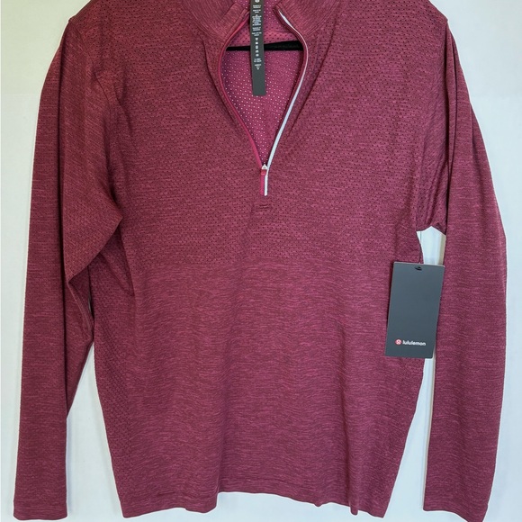 Lululemon Athletica Metal Vent Tech Midweight 1/2 Zip Size Large NWT - Picture 2 of 6